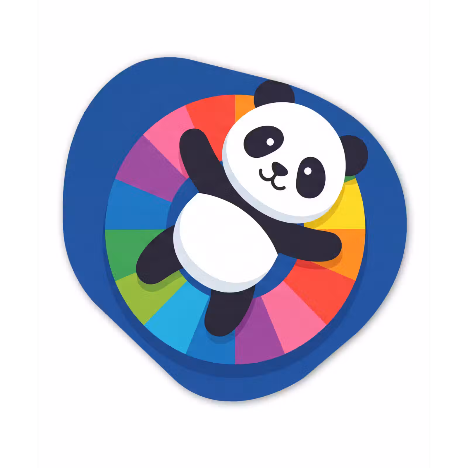 Alu-Dibond-Bild Organische Form - Tiere – Cartoon – Farbenfroh – Modern – Verspielt — 1