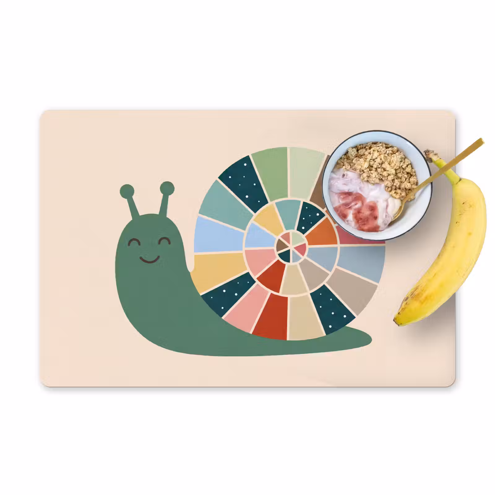 Tischset - 6 Stück - Tiere – Schnecke – Bunt – Illustration — 1