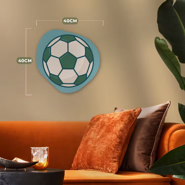 Forexbild Organische Form - Fußball – Geometrisch – Sport – Illustration – Blaugrün — 4