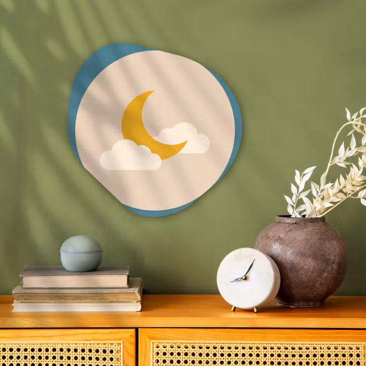Forexbild Organische Form - Mond – Wolken – Natur – Abstrakt – Gelb — 2