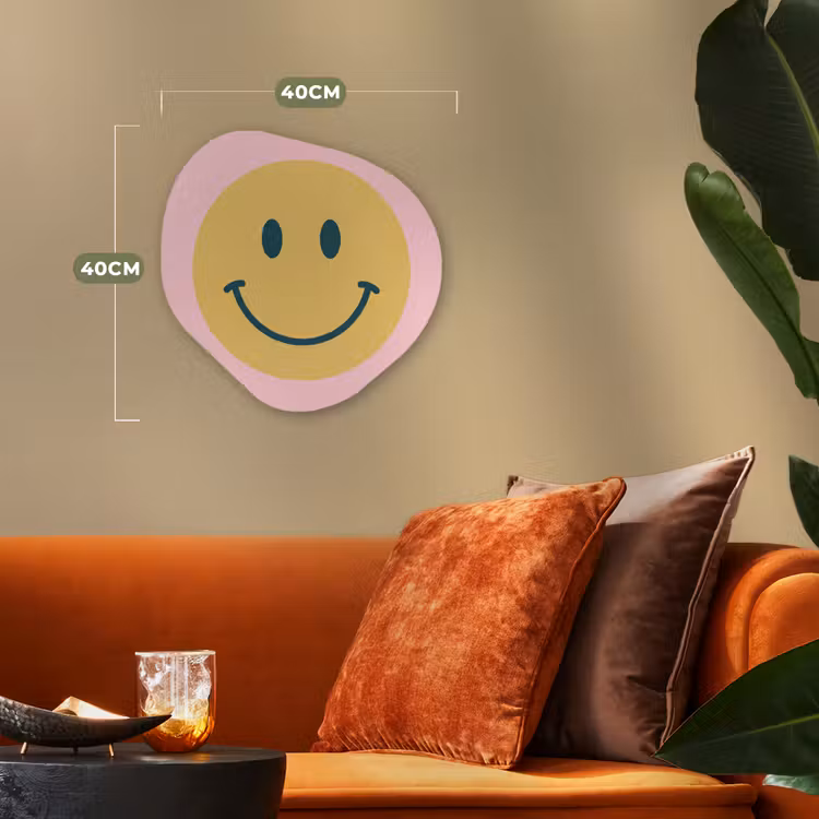 Forexbild Organische Form - Smiley – Gelb – Rosa – Symbol – Minimalistisch — 4