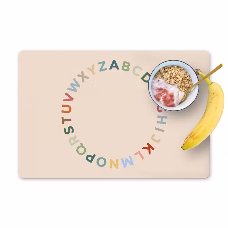 Tischset - 6 Stück - Alphabet – Kreis – Bildung – Spielerisch – Farbenfroh — 1