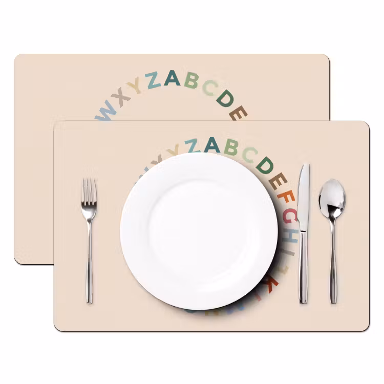 Tischset - 6 Stück - Alphabet – Kreis – Bildung – Spielerisch – Farbenfroh — 2