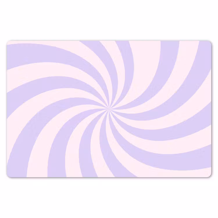 Tischset - 6 Stück - Muster – Spirale – Abstrakt – Modern – Lila-Rosa — 6