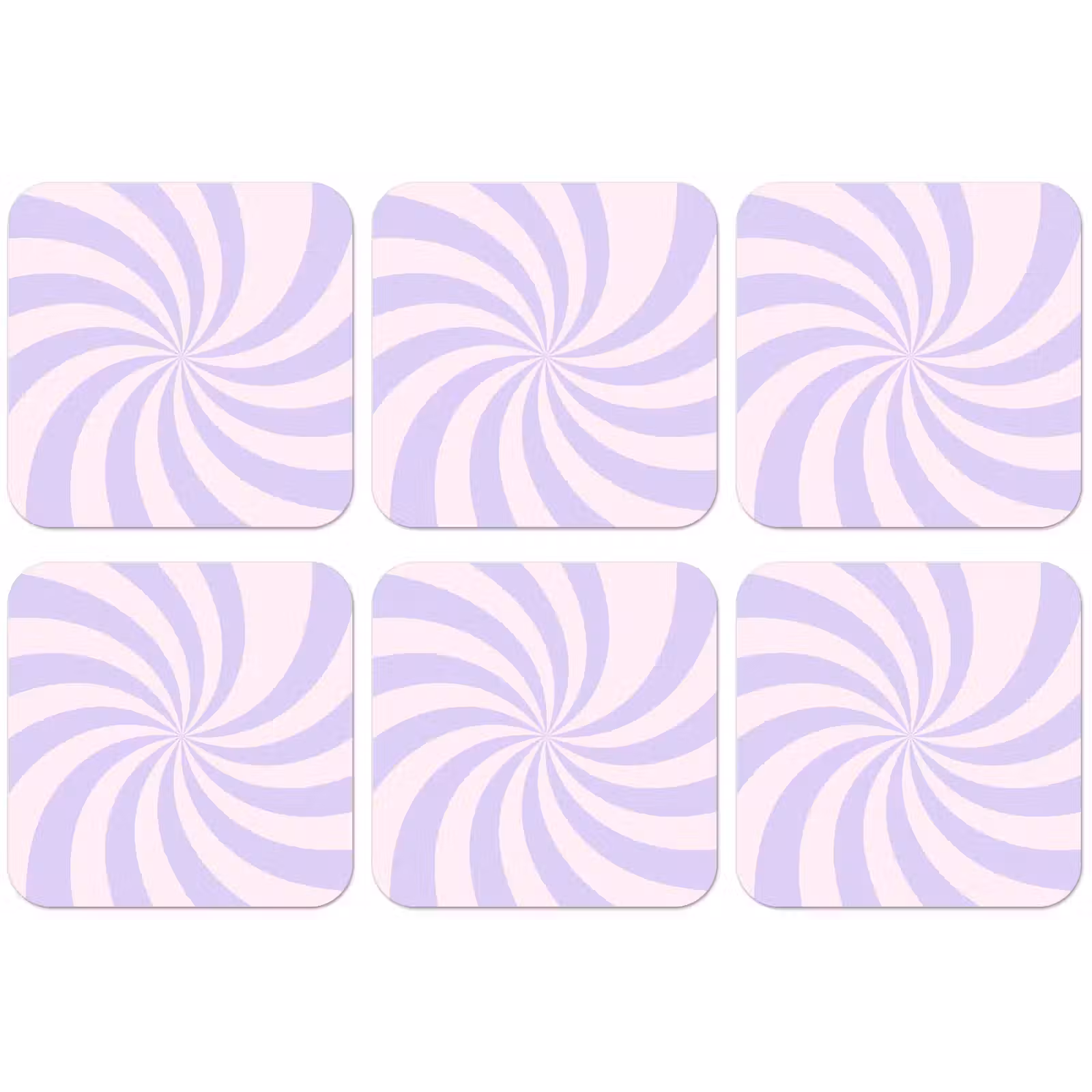 Untersetzer - Muster – Spirale – Abstrakt – Modern – Lila-Rosa — 1