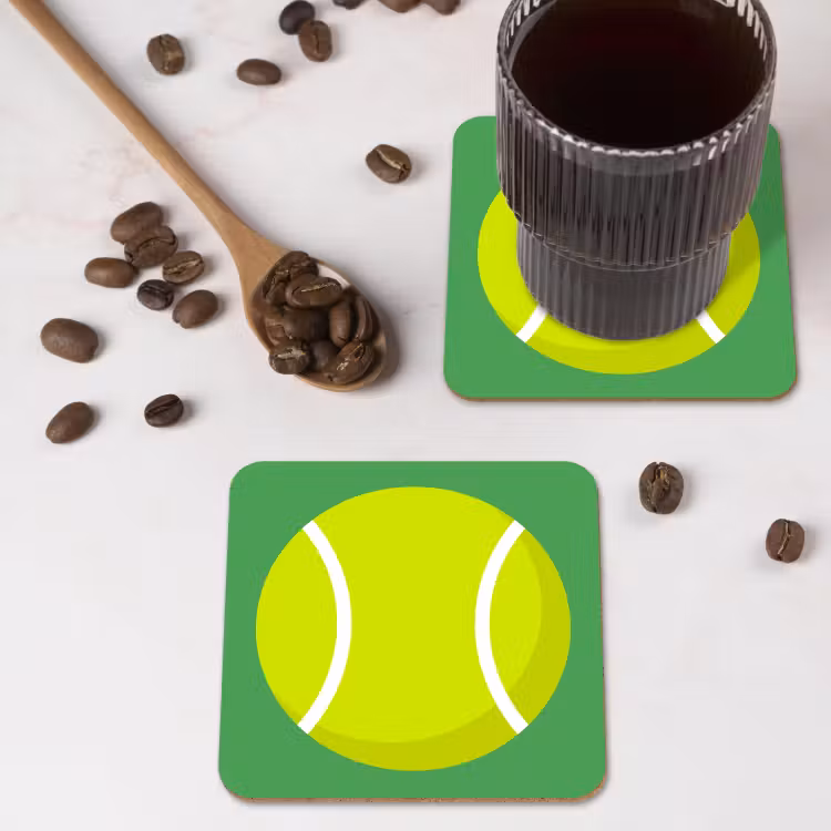 Untersetzer​ - Ball – Gelb – Sport – Grün – Illustration — 4
