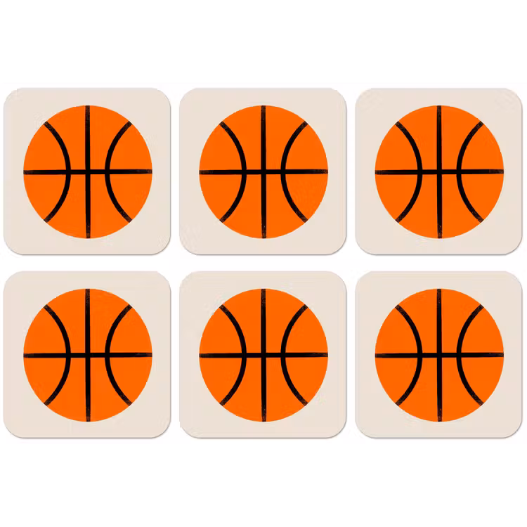 Untersetzer - Basketball – Ball – Sport – Illustration – Orange — 1