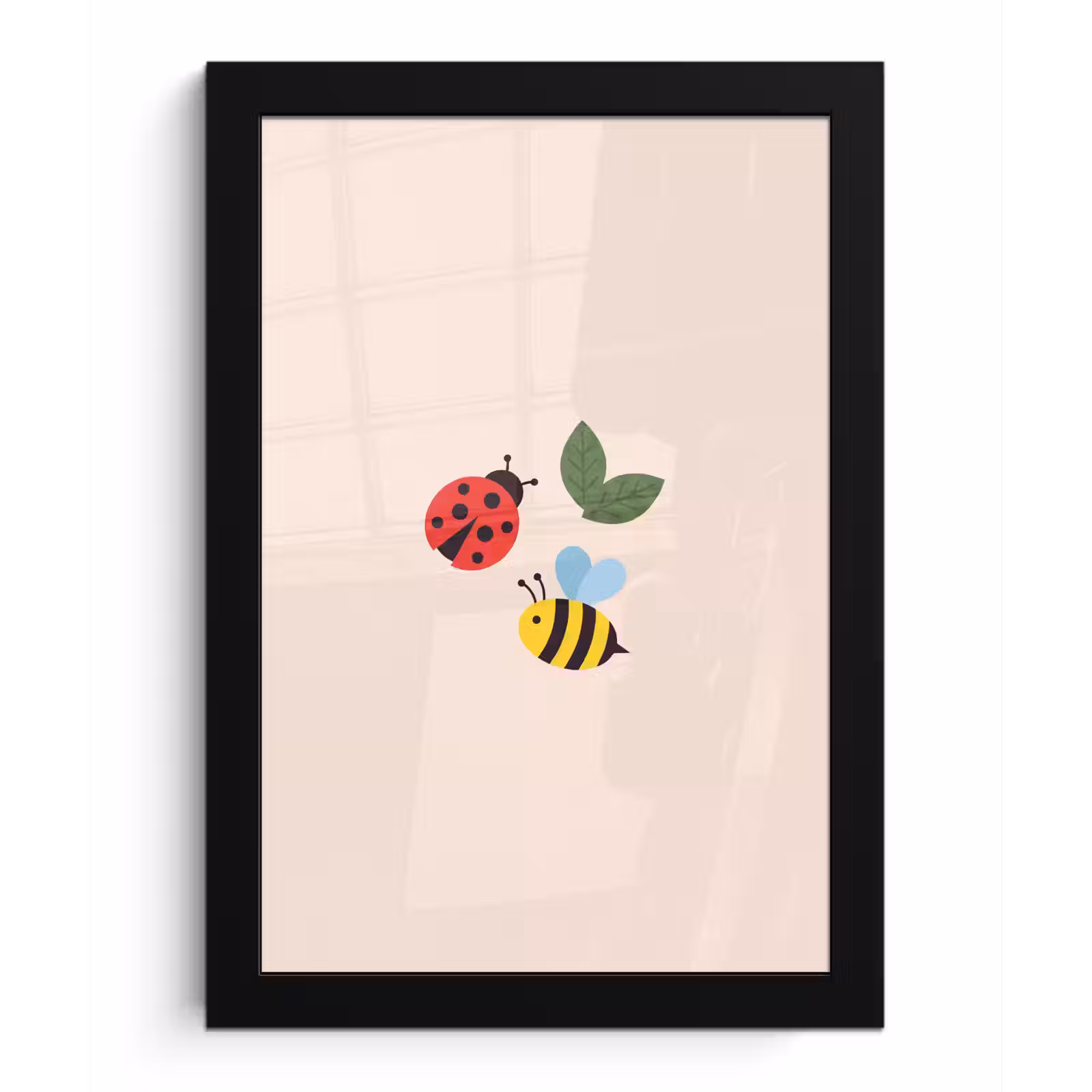 Bilder mit Rahmen - Insekt – Blatt – Natur – Verspielt – Illustration — 1
