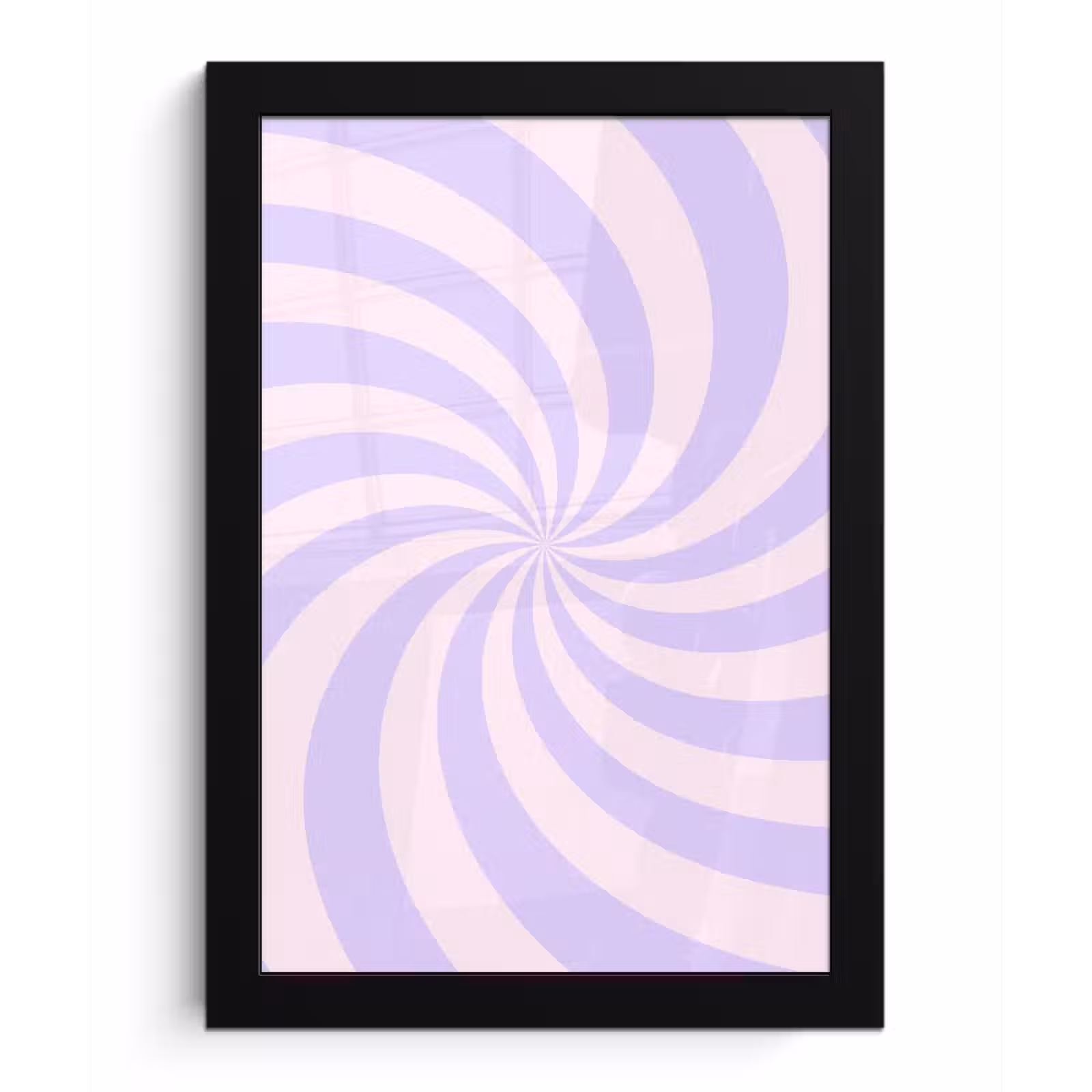 Bilder mit Rahmen - Muster – Spirale – Abstrakt – Modern – Lila-Rosa — 1