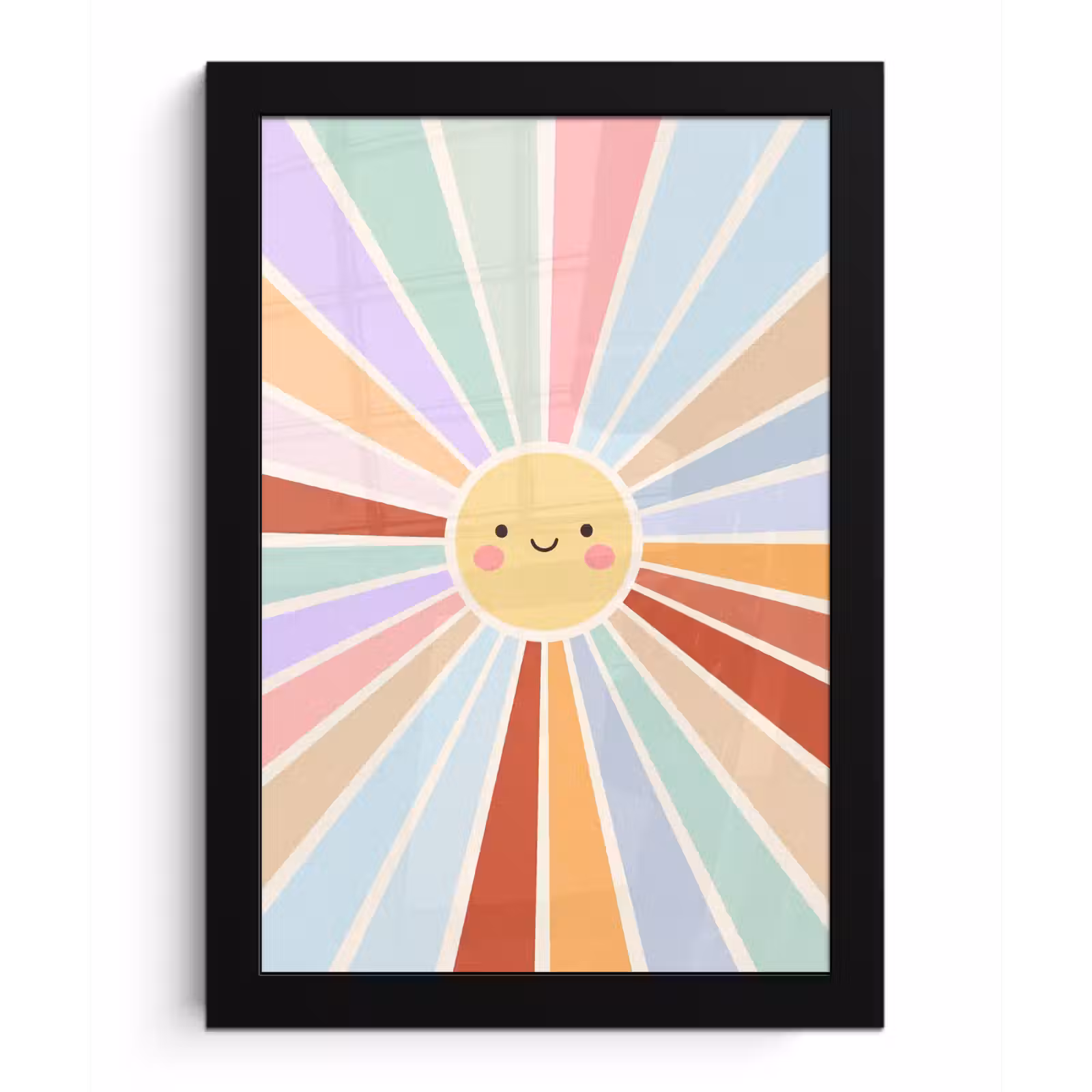 Bilder mit Rahmen - Sonne – Strahlen – Fröhlich – Bunt – Abstrakt — 1