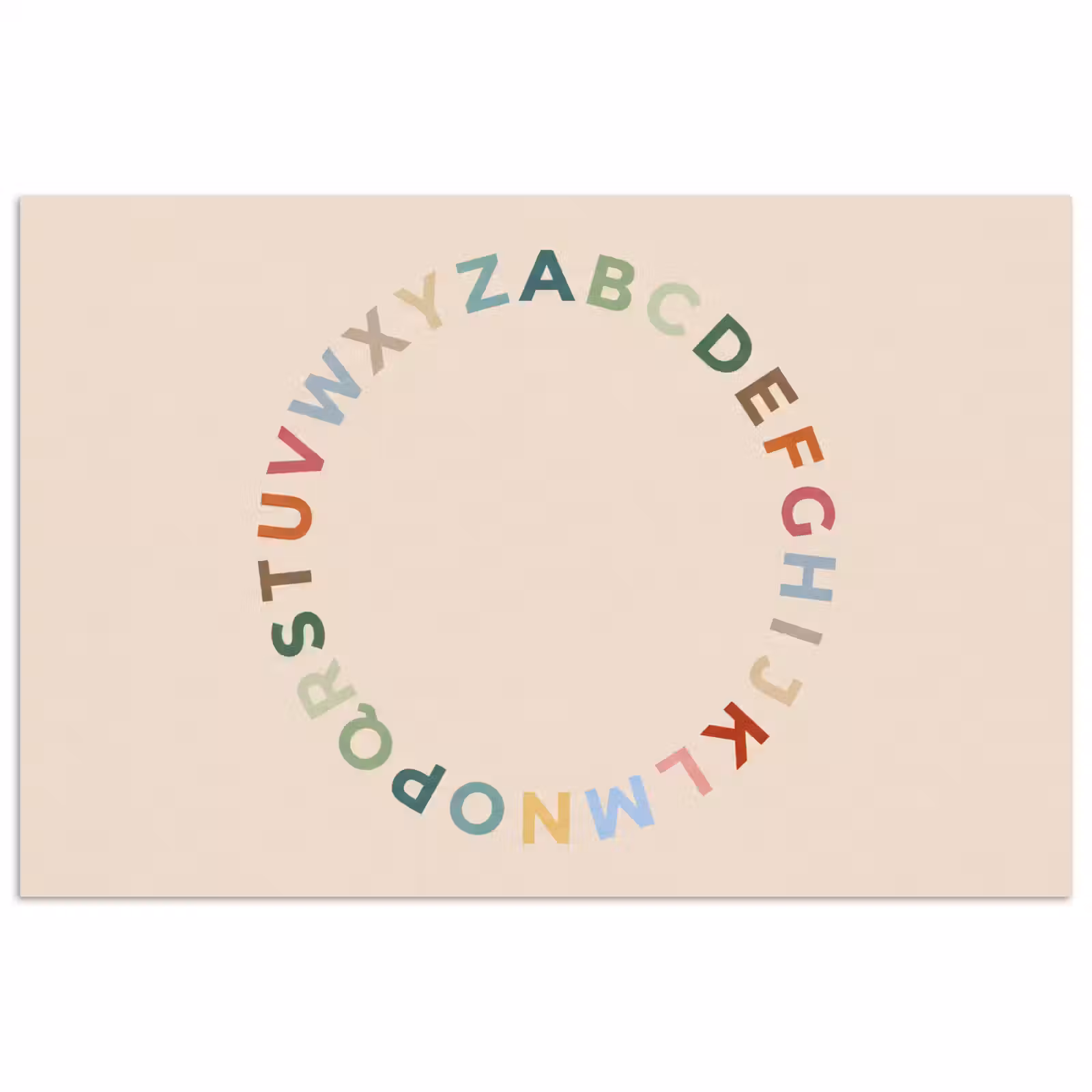 Poster - Alphabet – Kreis – Bildung – Spielerisch – Farbenfroh — 1