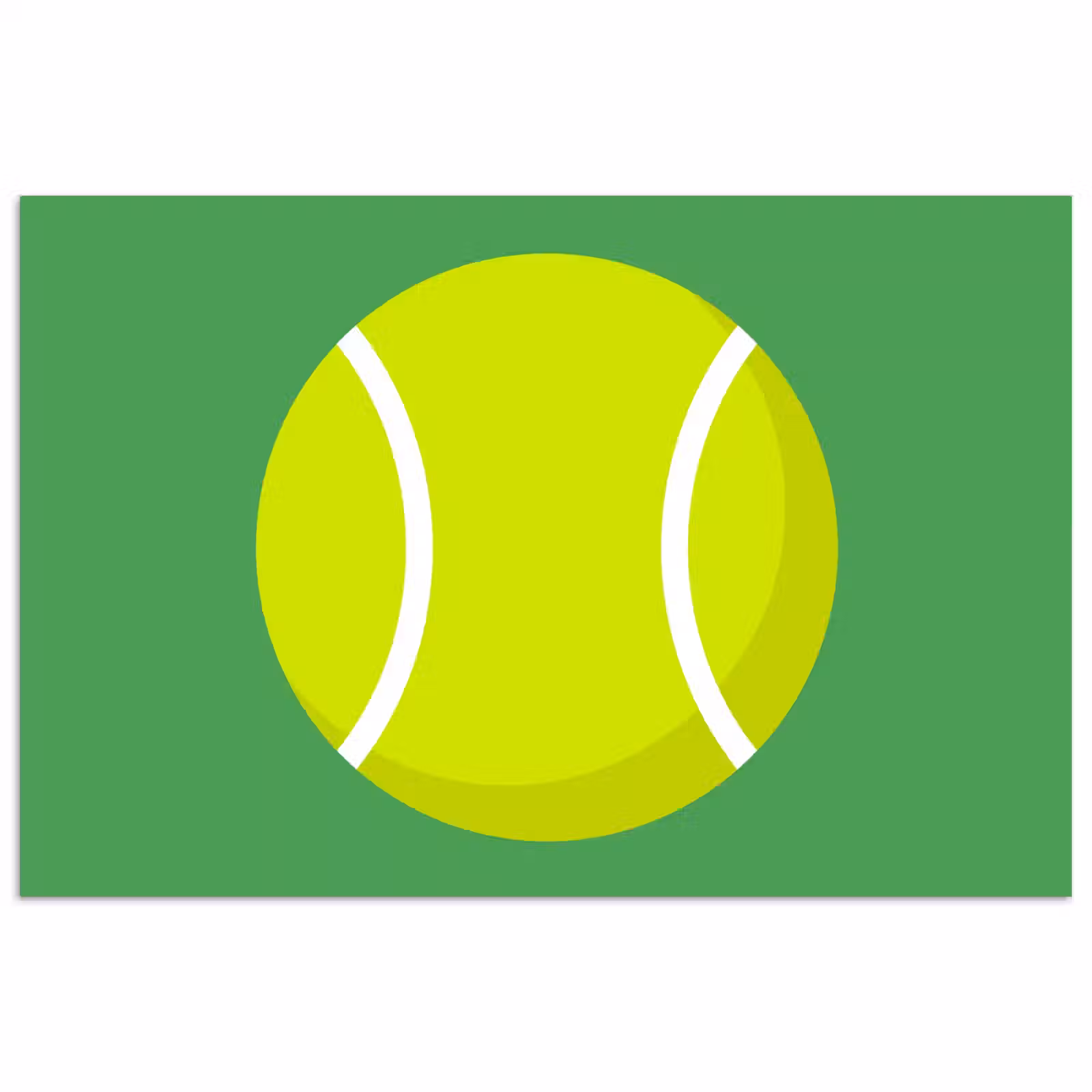 Poster - Ball – Gelb – Sport – Grün – Illustration — 1