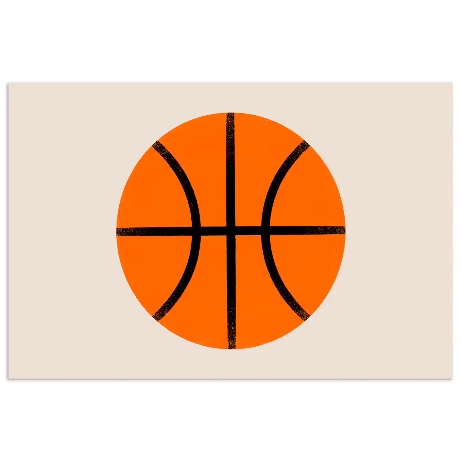 Poster - Basketball – Ball – Sport – Illustration – Orange — 1
