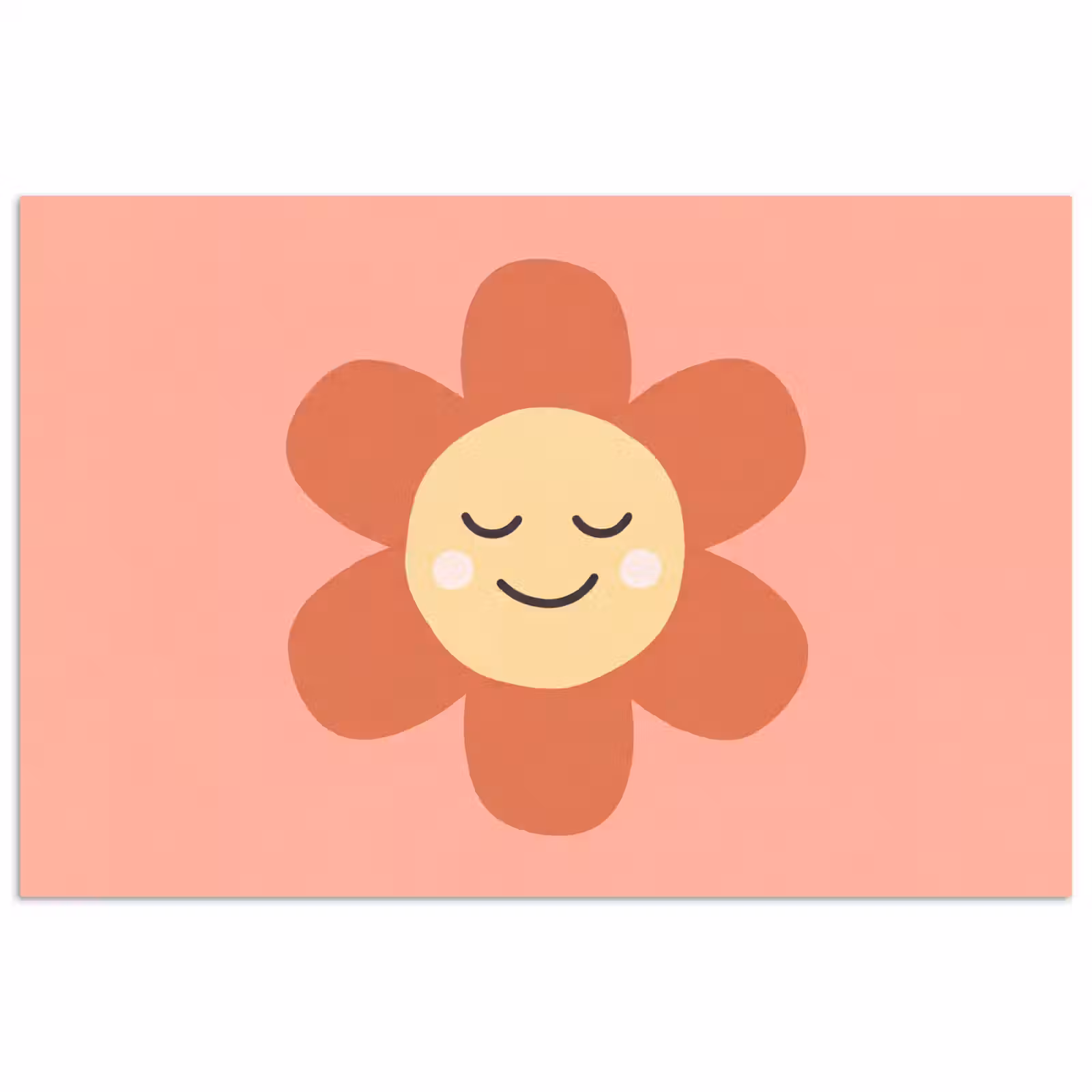 Poster - Blumen – Zeichentrickfilm – Kind – Rosa — 1