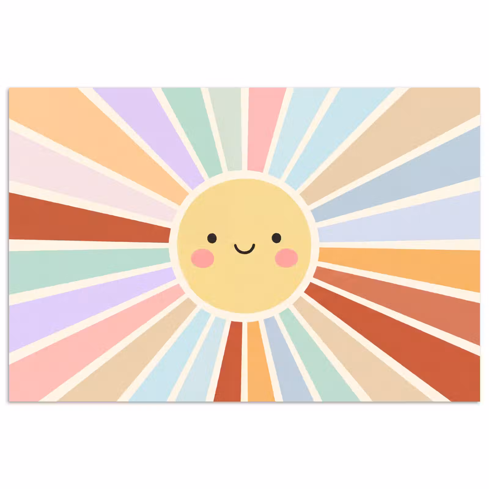 Poster - Sonne – Strahlen – Fröhlich – Bunt – Abstrakt — 1