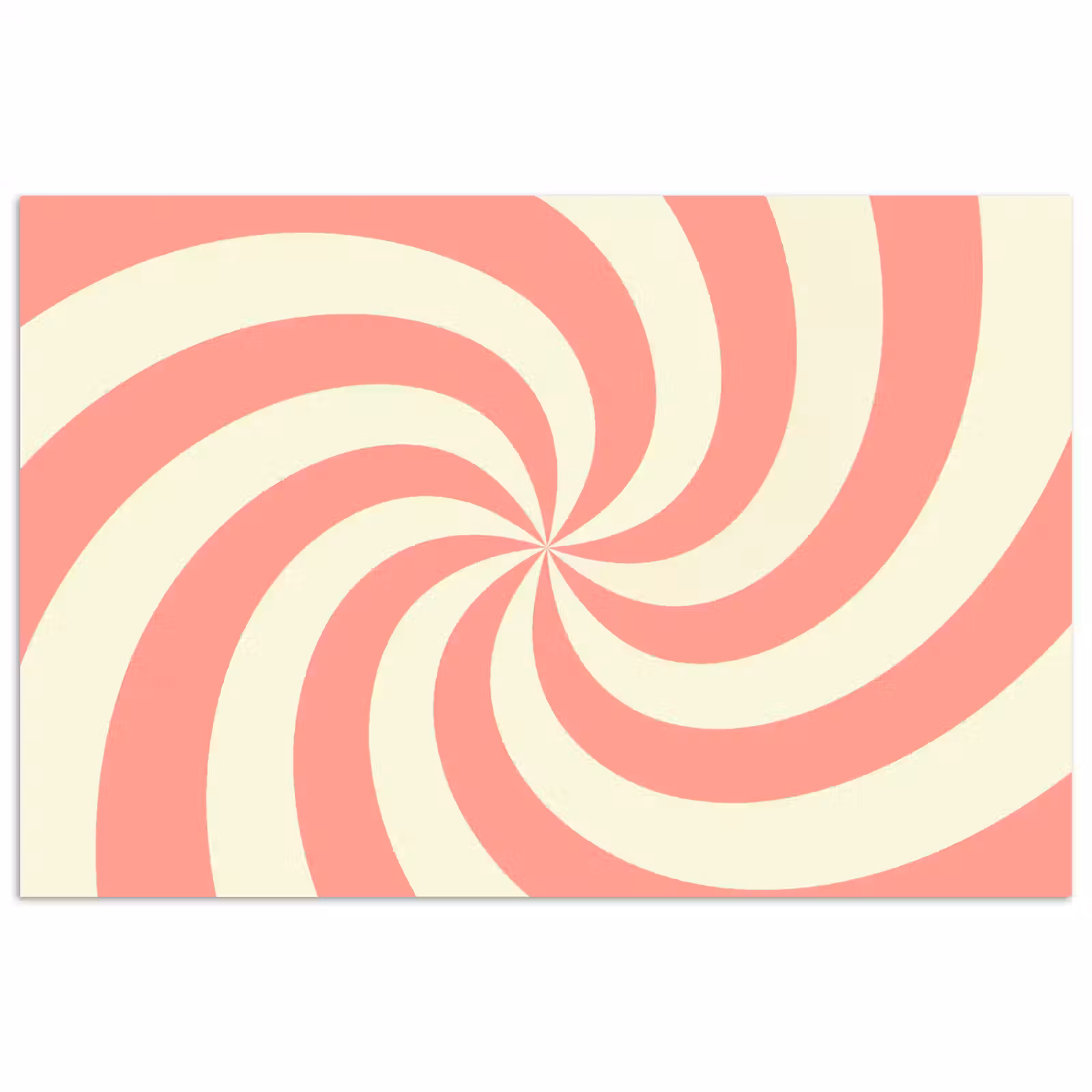 Poster - Spirale – Muster – Abstrakt – Rosa – Beige — 1