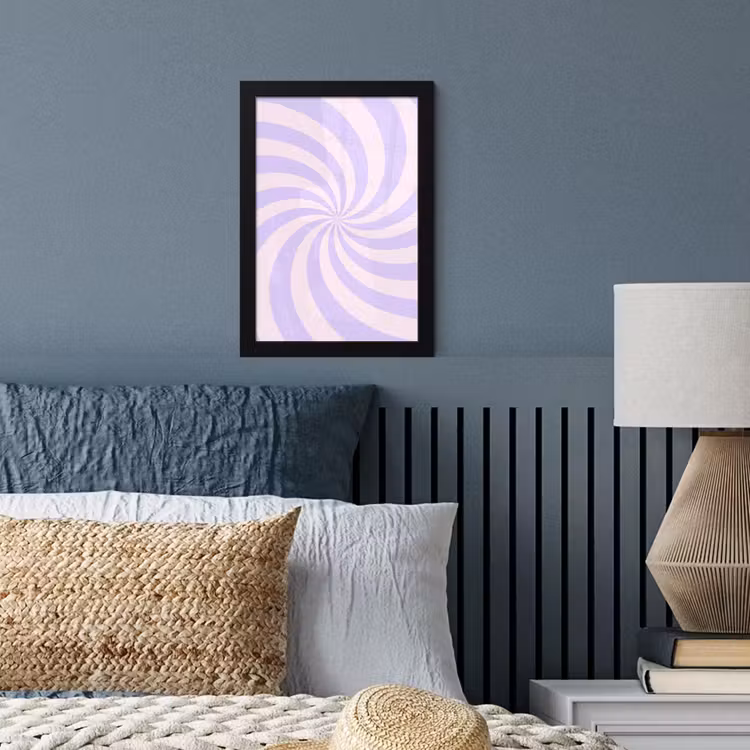 Bilder mit Rahmen - Muster – Spirale – Abstrakt – Modern – Lila-Rosa — 3