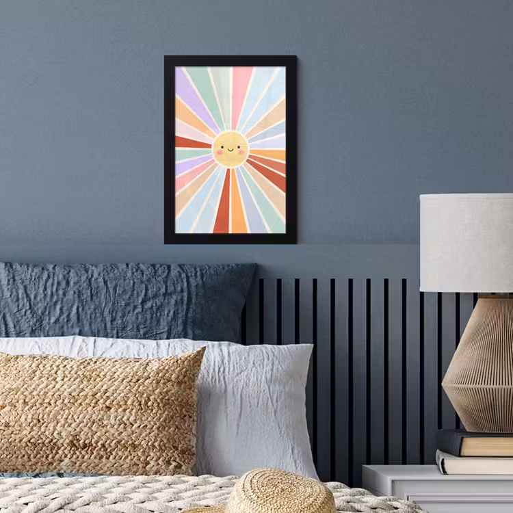 Bilder mit Rahmen - Sonne – Strahlen – Fröhlich – Bunt – Abstrakt — 3