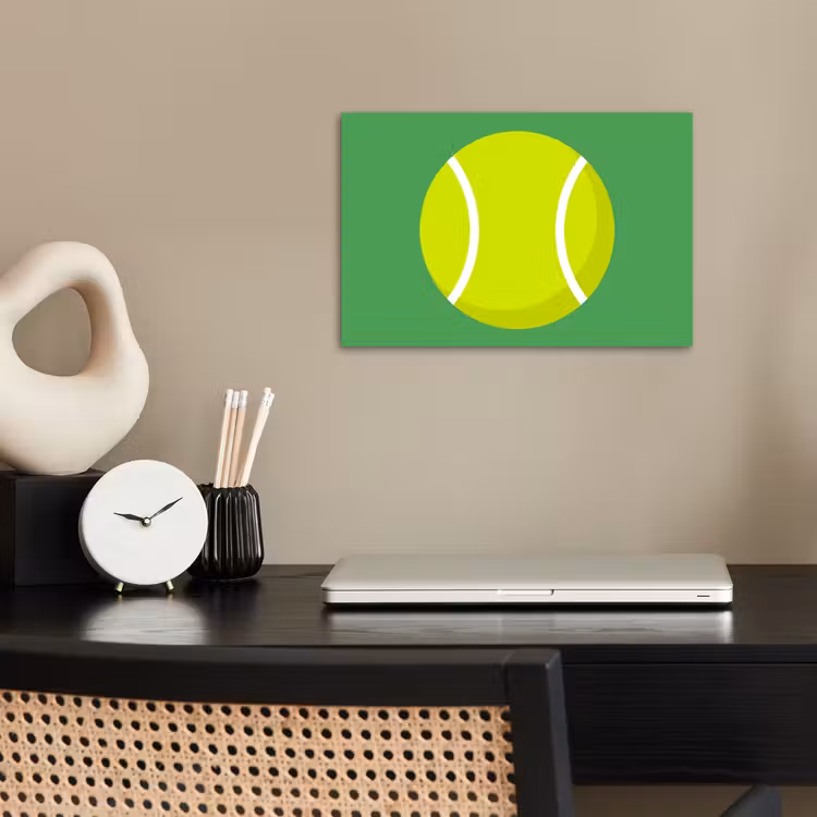 Poster - Ball – Gelb – Sport – Grün – Illustration — 2
