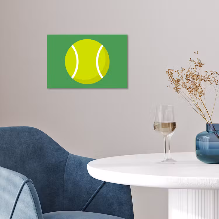 Poster - Ball – Gelb – Sport – Grün – Illustration — 4