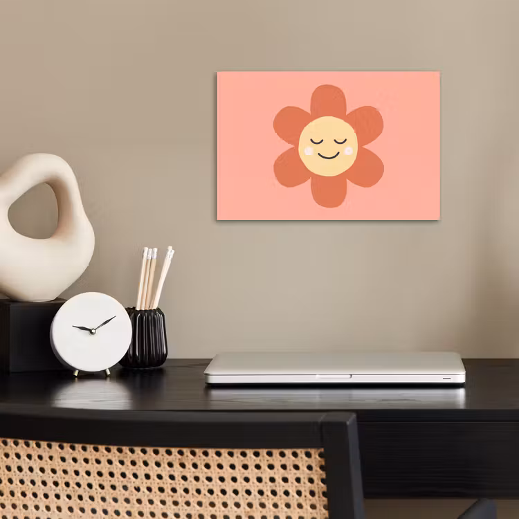 Poster - Blumen – Zeichentrickfilm – Kind – Rosa — 2
