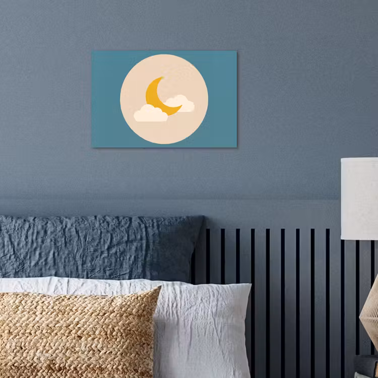 Poster - Mond – Wolken – Natur – Abstrakt – Gelb — 3