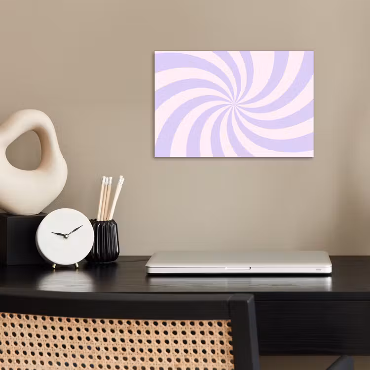 Poster - Muster – Spirale – Abstrakt – Modern – Lila-Rosa — 2
