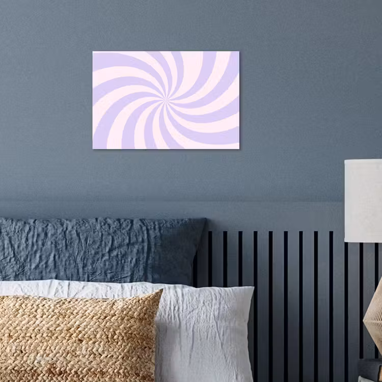 Poster - Muster – Spirale – Abstrakt – Modern – Lila-Rosa — 3