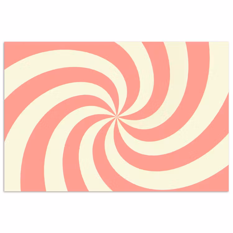 Poster - Spirale – Muster – Abstrakt – Rosa – Beige — 1