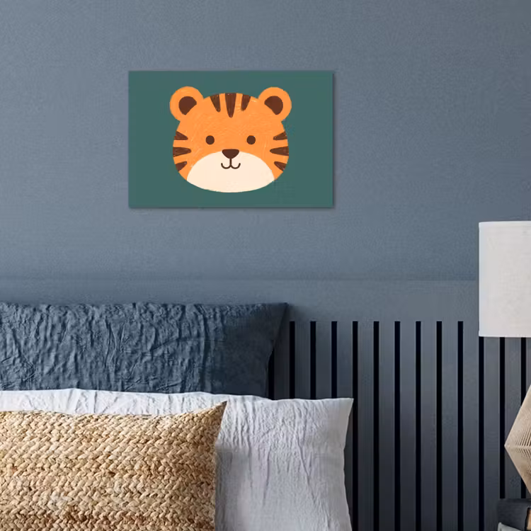 Poster - Tiere – Kopf – Orange – Illustration – Modern — 3