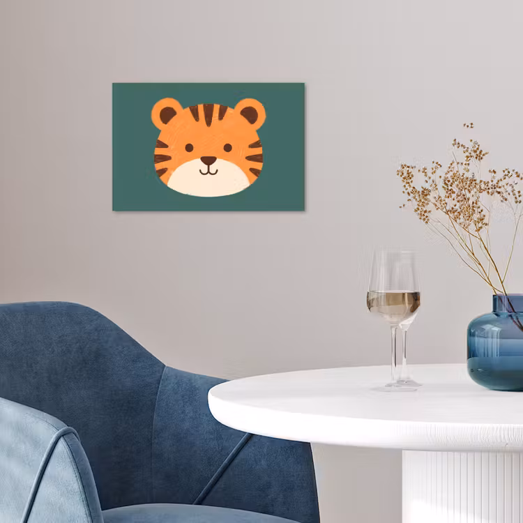 Poster - Tiere – Kopf – Orange – Illustration – Modern — 4