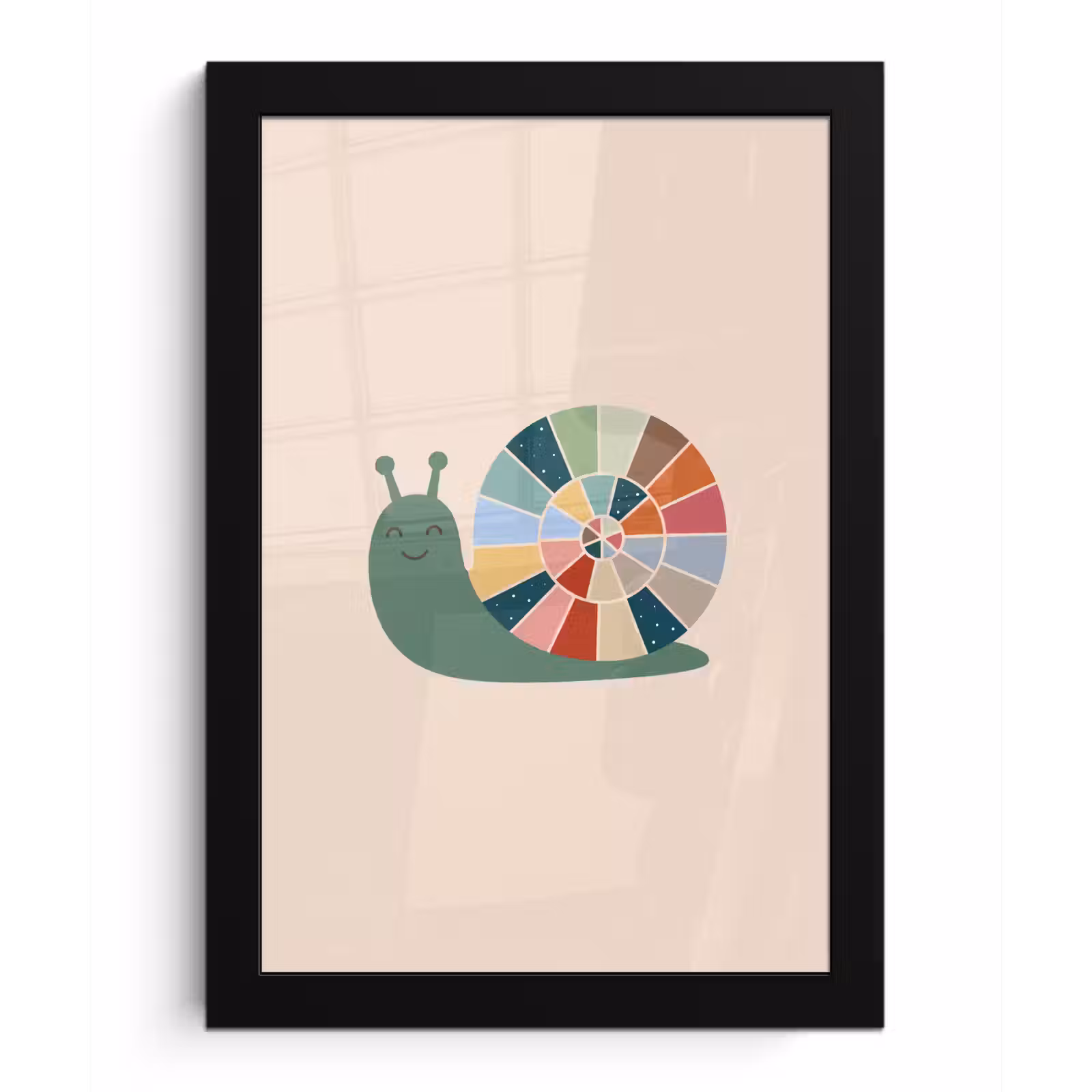 Bilder mit Rahmen - Tiere – Schnecke – Bunt – Illustration — 1
