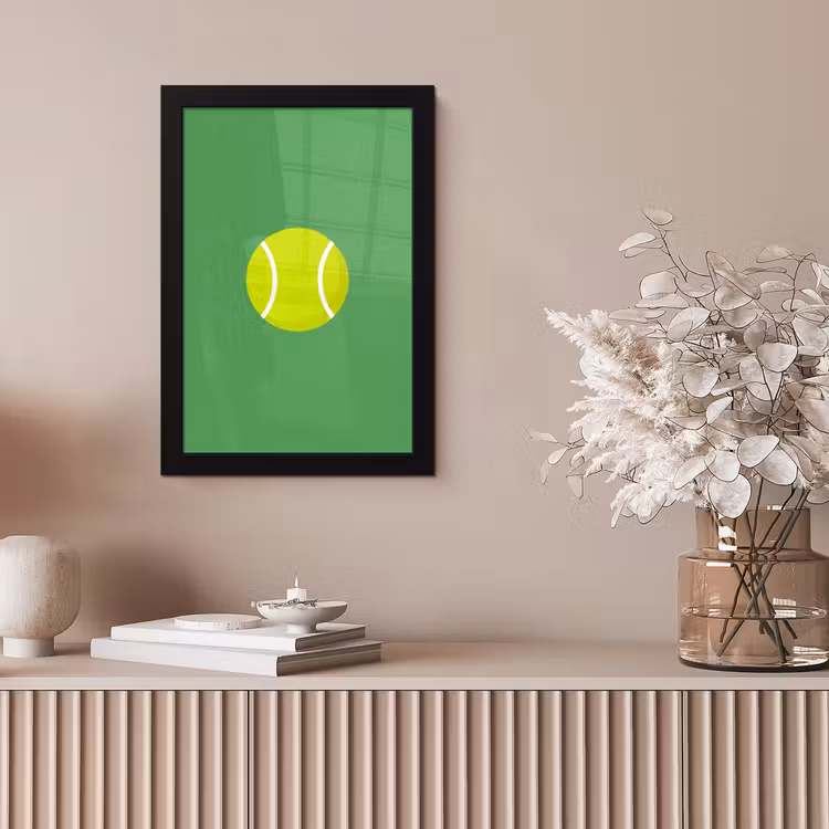 Bilder mit Rahmen - Ball – Gelb – Sport – Grün – Illustration — 4