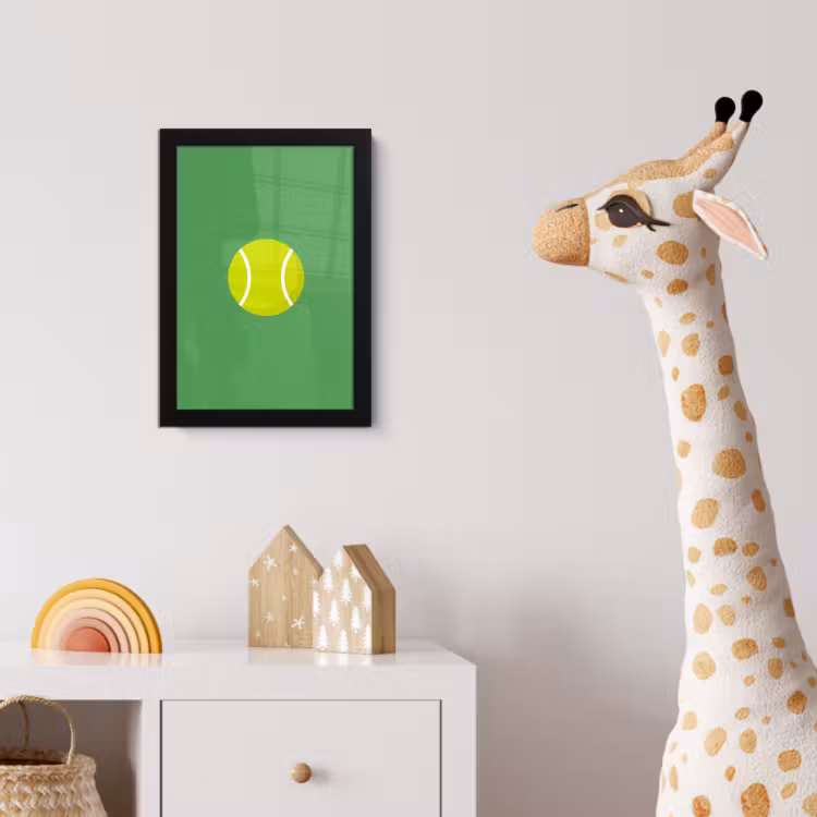 Bilder mit Rahmen - Ball – Gelb – Sport – Grün – Illustration — 5