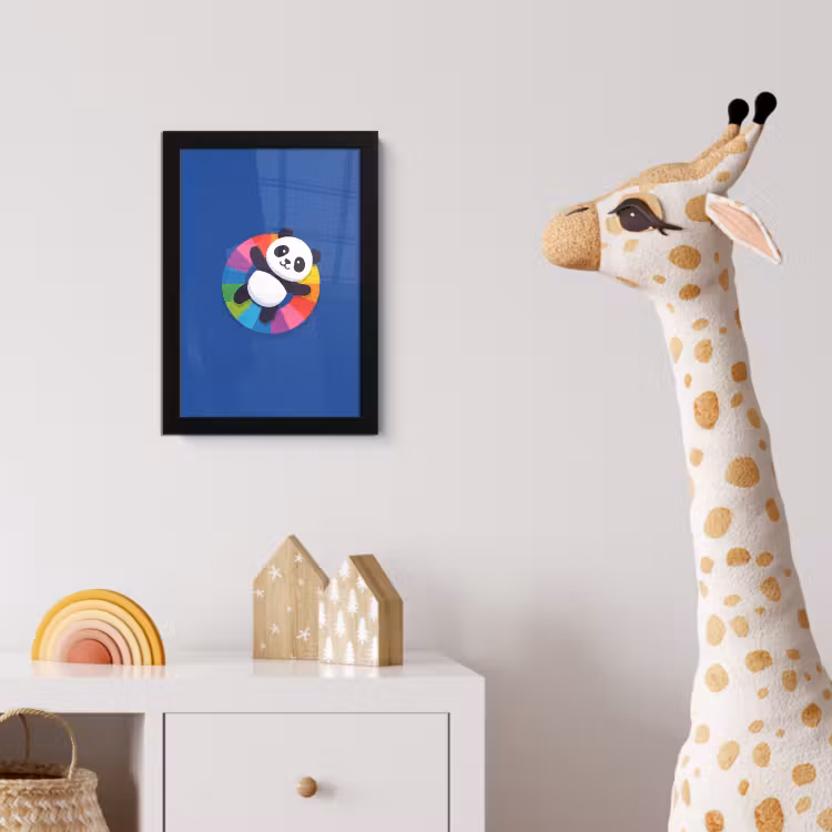 Bilder mit Rahmen - Tiere – Cartoon – Farbenfroh – Modern – Verspielt — 5