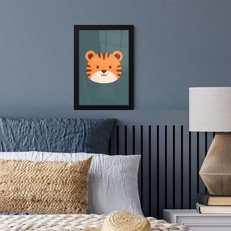 Bilder mit Rahmen - Tiere – Kopf – Orange – Illustration – Modern — 3