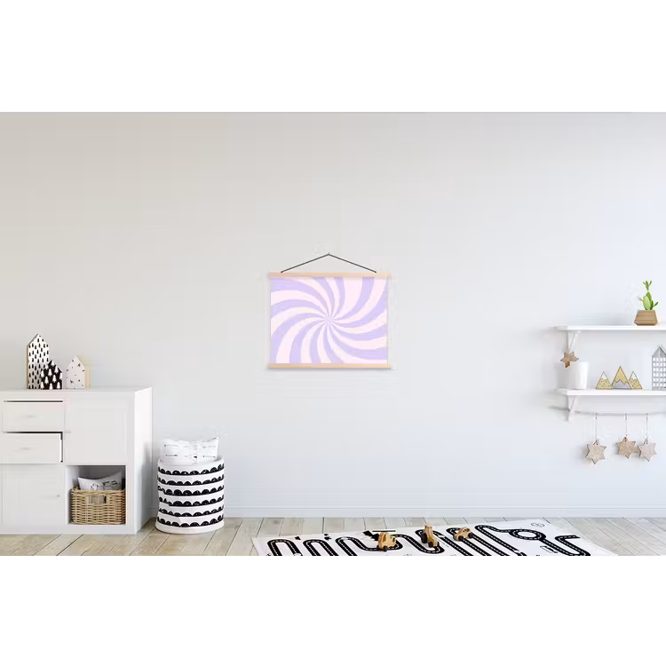 Stoffbild - Muster – Spirale – Abstrakt – Modern – Lila-Rosa — 2