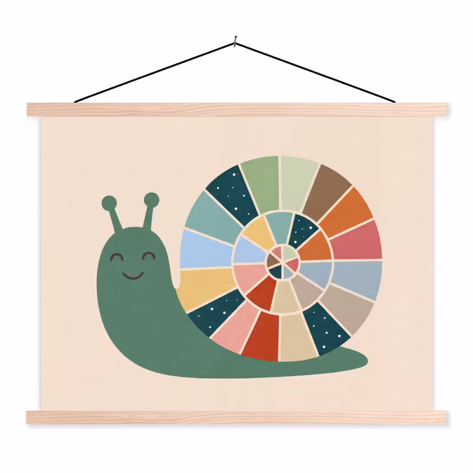 Stoffbild - Tiere – Schnecke – Bunt – Illustration — 1