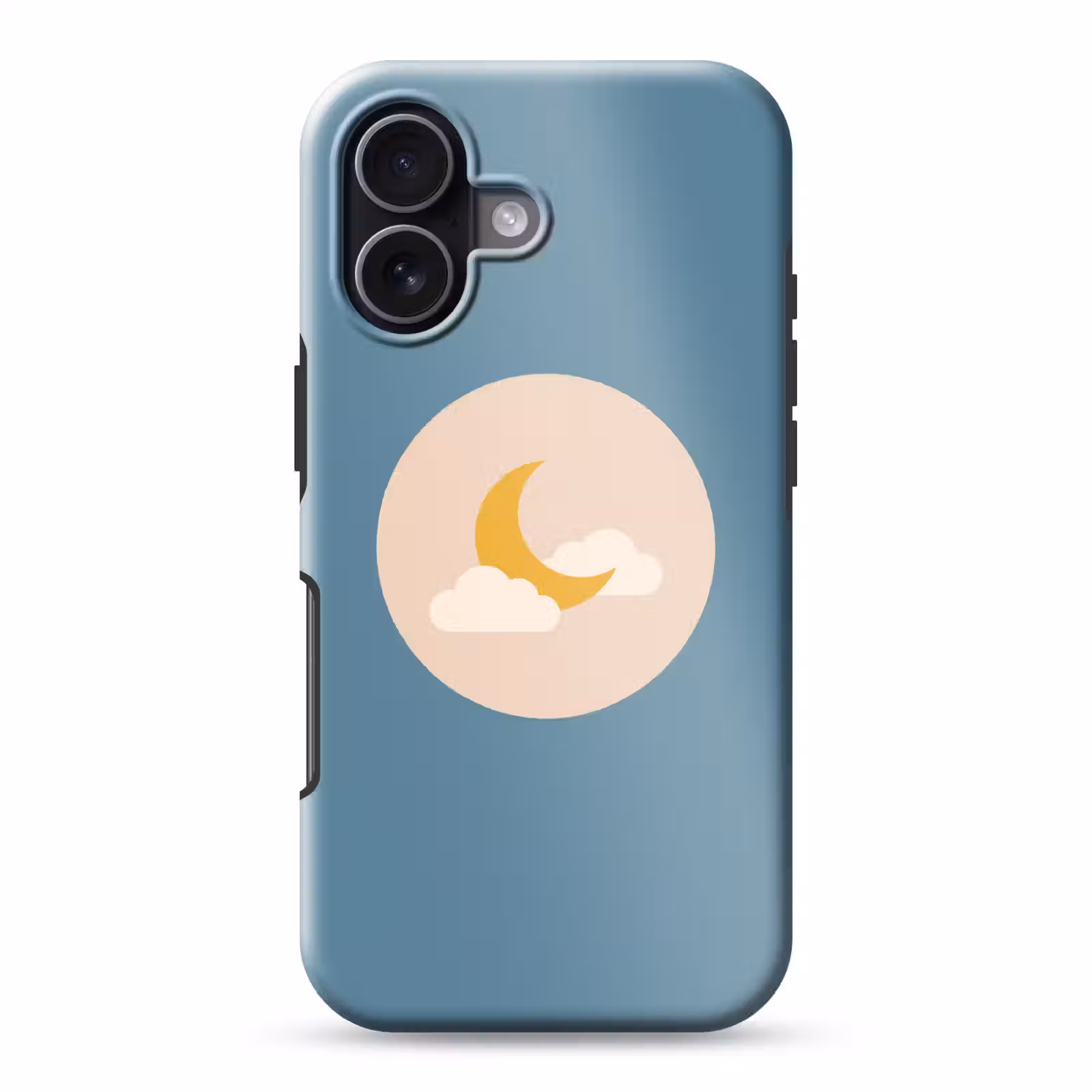 Handyhülle Toughcase - Mond – Wolken – Natur – Abstrakt – Gelb — 1