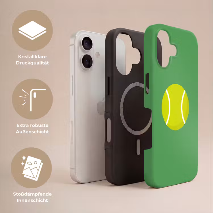 Handyhülle Toughcase - Ball – Gelb – Sport – Grün – Illustration — 3