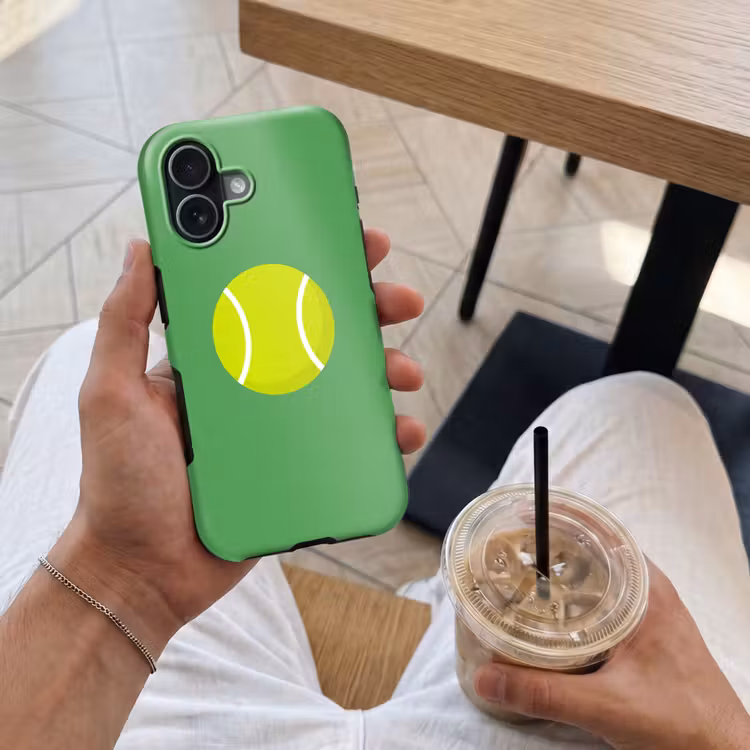 Handyhülle Toughcase - Ball – Gelb – Sport – Grün – Illustration — 4
