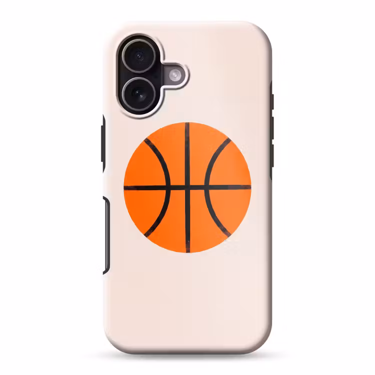 Handyhülle Toughcase - Basketball – Ball – Sport – Illustration – Orange — 1