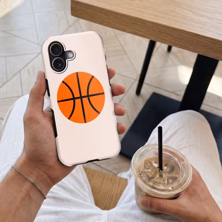 Handyhülle Toughcase - Basketball – Ball – Sport – Illustration – Orange — 4