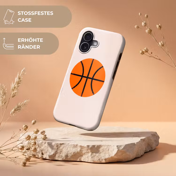 Handyhülle Toughcase - Basketball – Ball – Sport – Illustration – Orange — 5