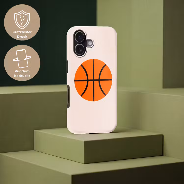 Handyhülle Toughcase - Basketball – Ball – Sport – Illustration – Orange — 7