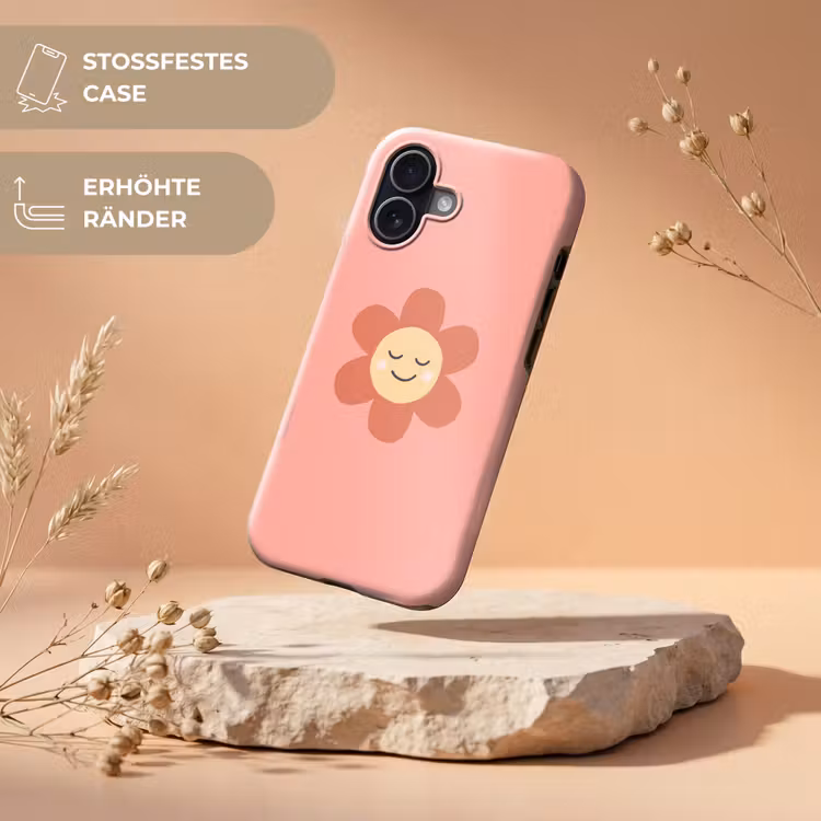Handyhülle Toughcase - Blumen – Zeichentrickfilm – Kind – Rosa — 5