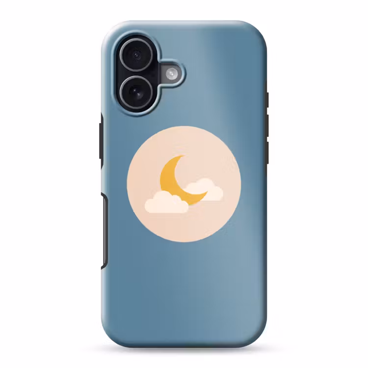 Handyhülle Toughcase - Mond – Wolken – Natur – Abstrakt – Gelb — 1