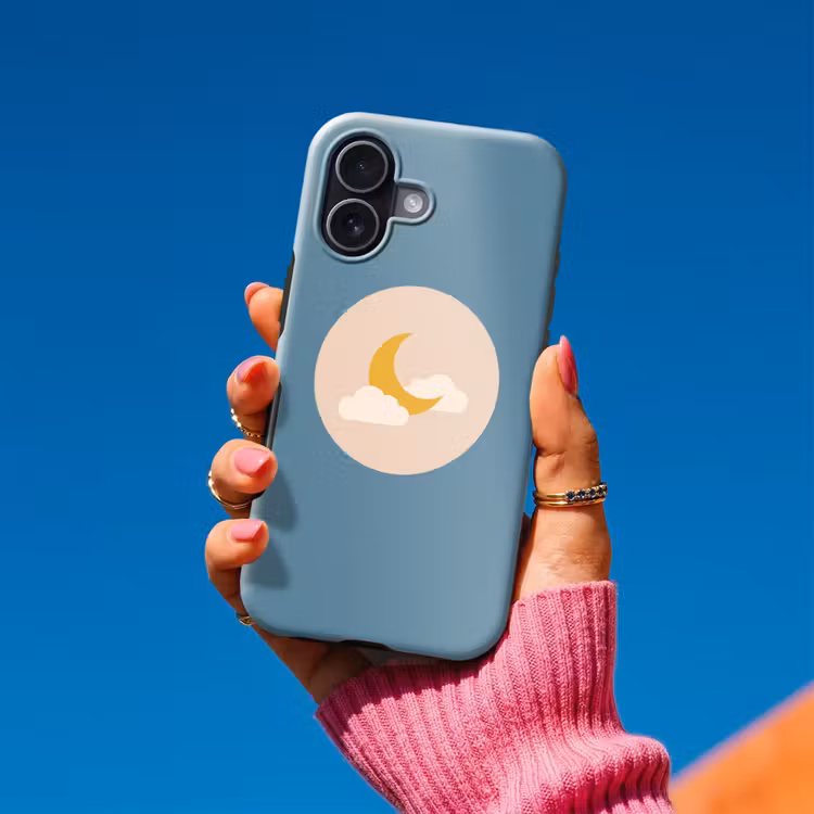 Handyhülle Toughcase - Mond – Wolken – Natur – Abstrakt – Gelb — 2