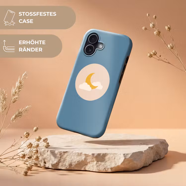Handyhülle Toughcase - Mond – Wolken – Natur – Abstrakt – Gelb — 5