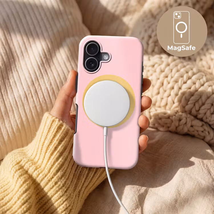 Handyhülle Toughcase - Smiley – Gelb – Rosa – Symbol – Minimalistisch — 8